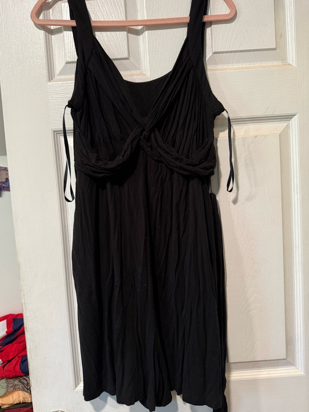 Black Women’s Sleeveless Knot-Front Romper